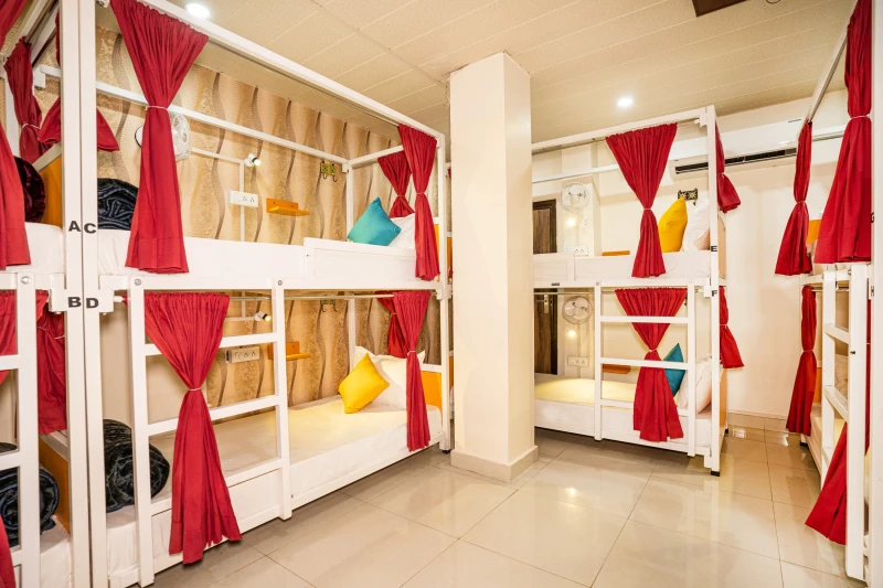 Bed in 8 Bed Mixed AC Dormitory Room with Ensuite Bathroom 1