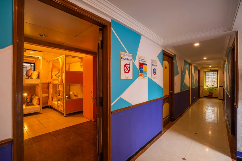 Bed in 8 Bed Male Only AC Dormitory Room with Ensuite Bathroom 6