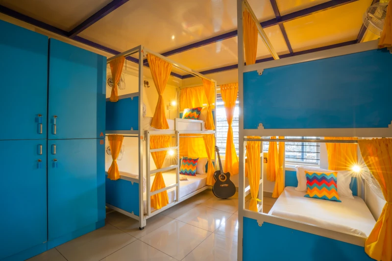 Bed in 4 Bed Mixed AC Dormitory Room with Ensuite Bathroom 1