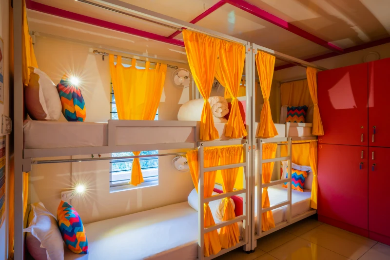 Bed in 6 Bed Mixed AC Dormitory Room with Ensuite Bathroom 2