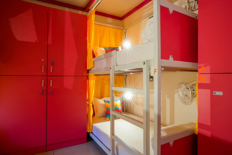 Bed in 6 Bed Mixed AC Dormitory Room with Ensuite Bathroom 3