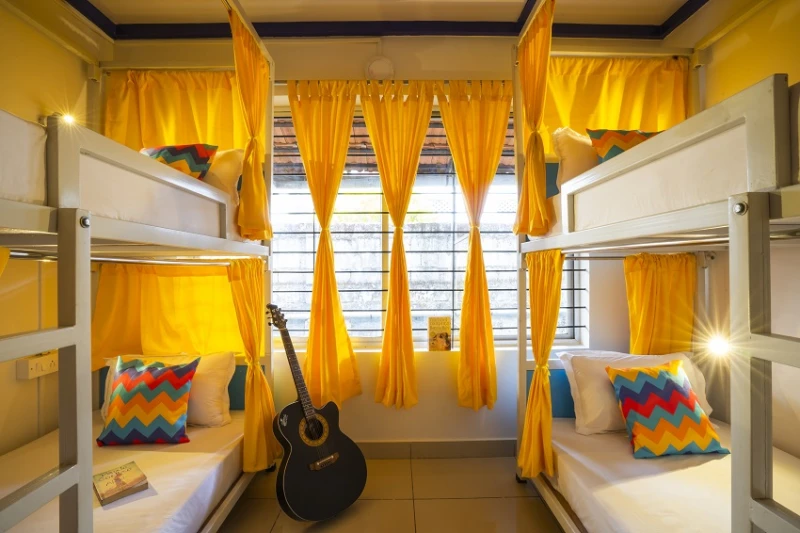 Bed in 4 Bed Female Only AC Dormitory Room with Ensuite Bathroom 3