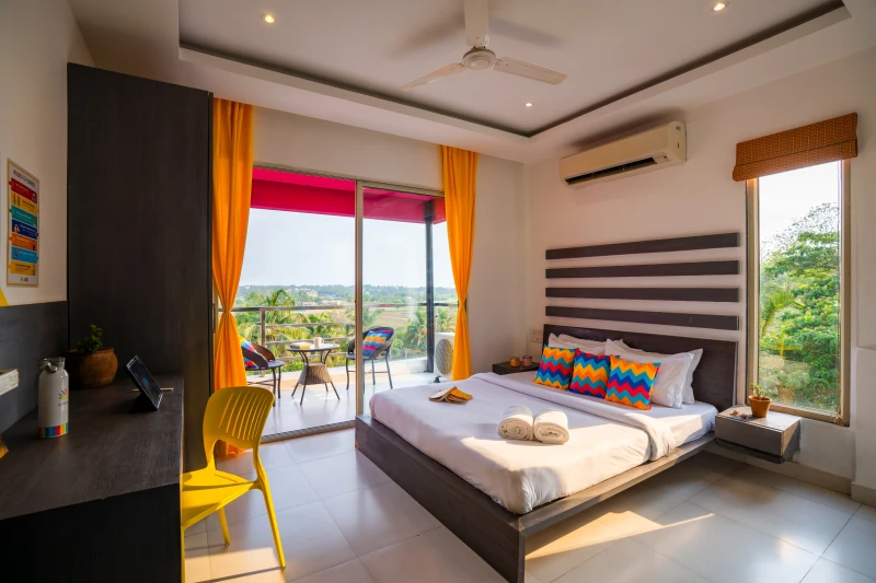 Deluxe Private AC Room with Balcony and Ensuite Bathroom 1