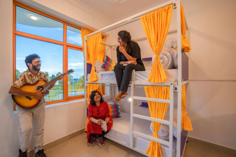 Bed in 4 Bed Mixed Dormitory Room with Balcony and Ensuite Bathroom 3