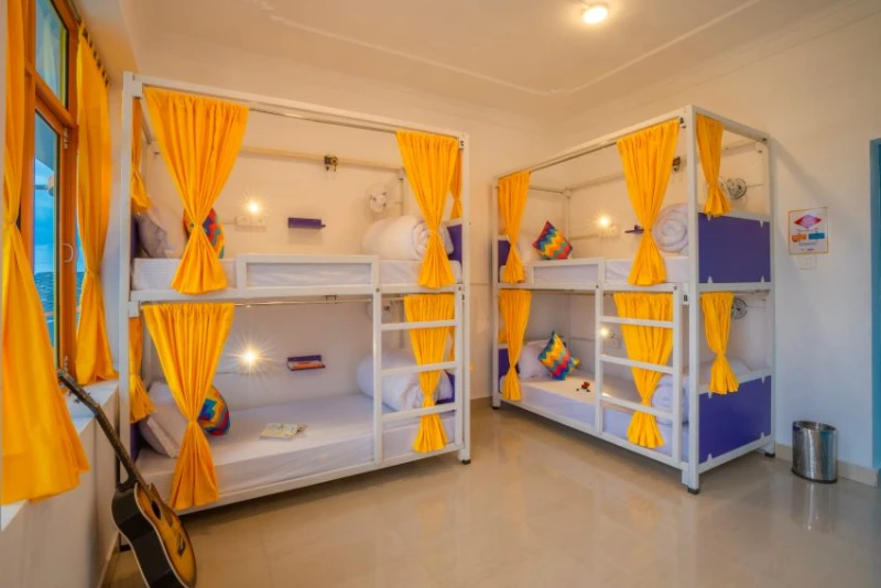 Bed in 4 Bed Mixed Dormitory Room with Balcony and Ensuite Bathroom 4