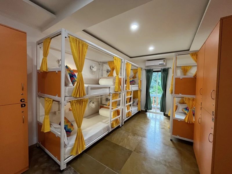 Bed in 8 Bed Mixed AC Dormitory Room with Ensuite Bathroom 1