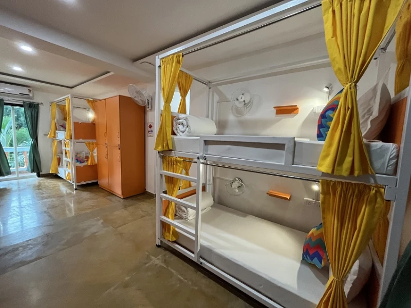 Bed in 8 Bed Female AC Dormitory Room with Ensuite Bathroom 2