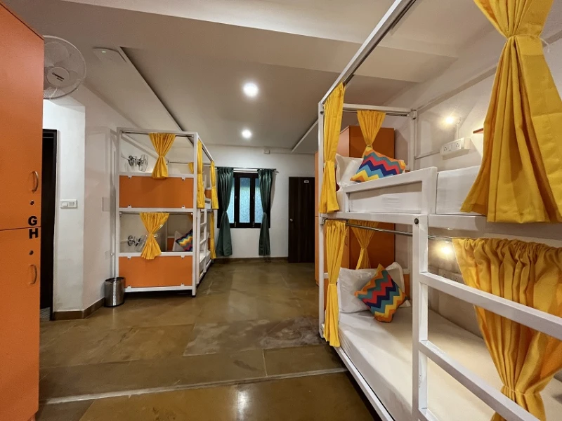 Bed in 8 Bed Female AC Dormitory Room with Ensuite Bathroom 3