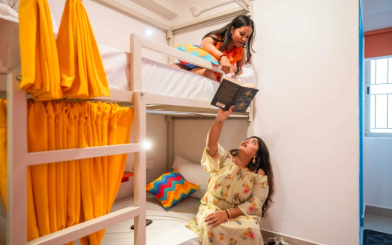 Bed in 4 Bed Female AC Dormitory Room with Ensuite Bathroom 1