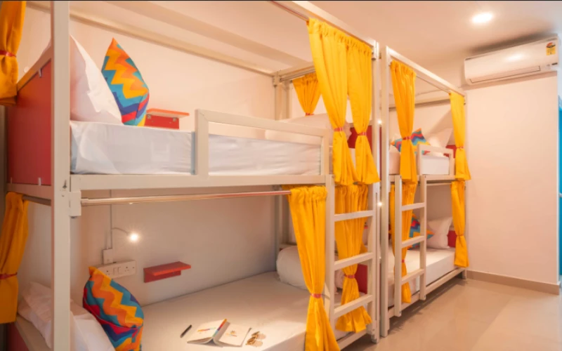 Bed in 4 Bed Female AC Dormitory Room with Ensuite Bathroom 3