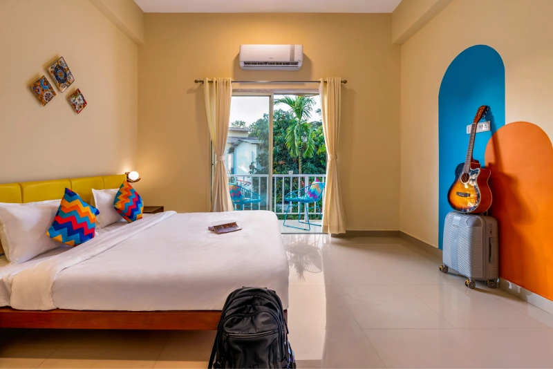 Deluxe Private AC Room with Balcony and Ensuite Bathroom 1