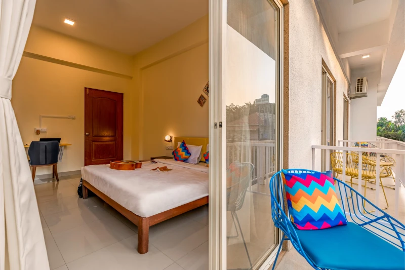 Deluxe Private AC Room with Balcony and Ensuite Bathroom 2
