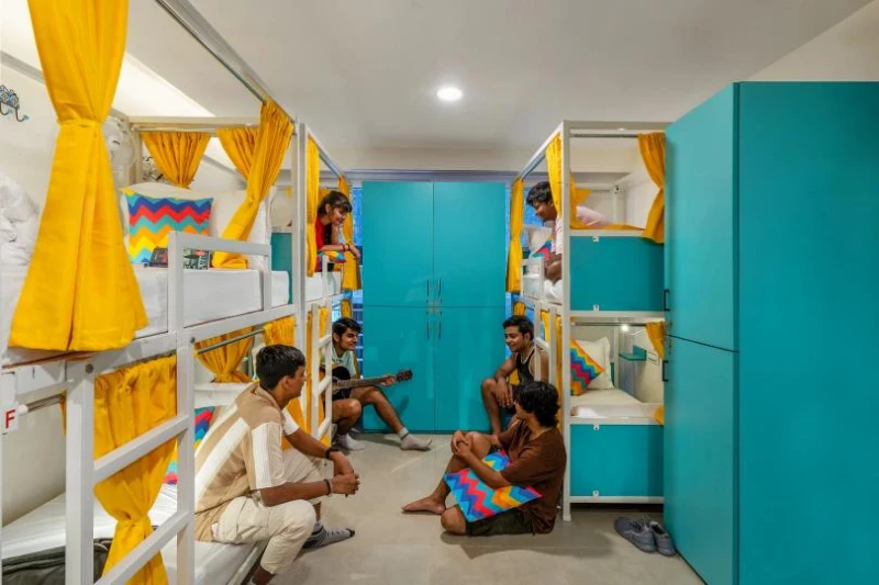 Bed in 8 Bed Mixed AC Dormitory Room with Ensuite Bathroom 1