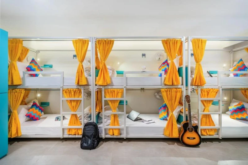 Bed in 8 Bed Mixed AC Dormitory Room with Ensuite Bathroom 2