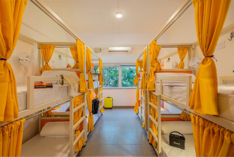 Bed in 8 Bed Mixed AC Dormitory Room with Ensuite Bathroom 3
