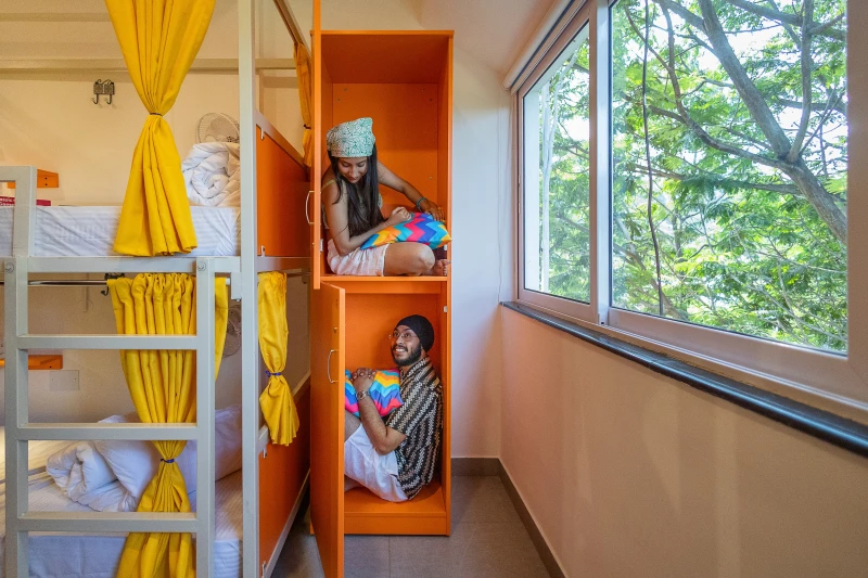 Bed in 8 Bed Mixed AC Dormitory Room with Ensuite Bathroom 7