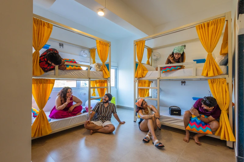 Bed in 6 Bed Mixed AC Dormitory Room with Ensuite Bathroom 1