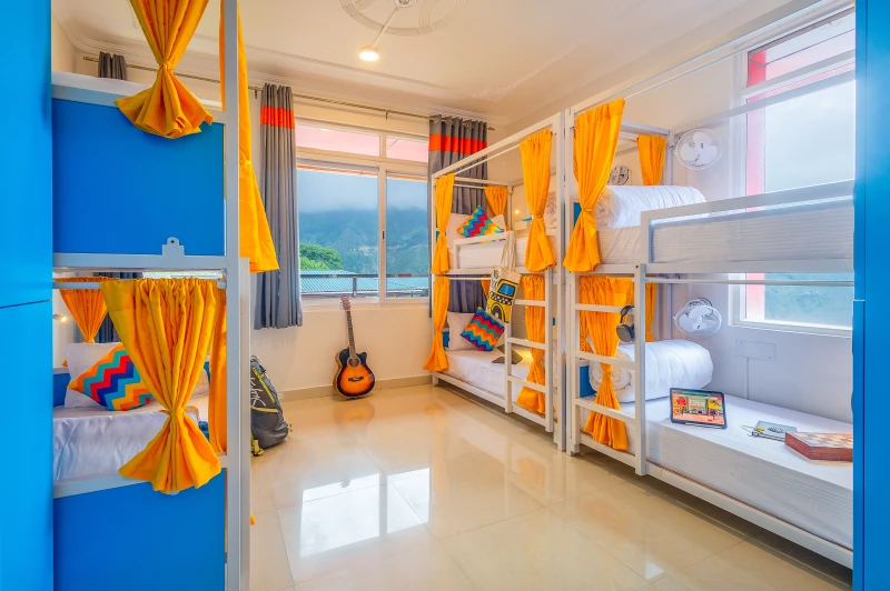 Bed in 6 Bed Mixed Dormitory Room with Balcony and Ensuite Bathroom 2