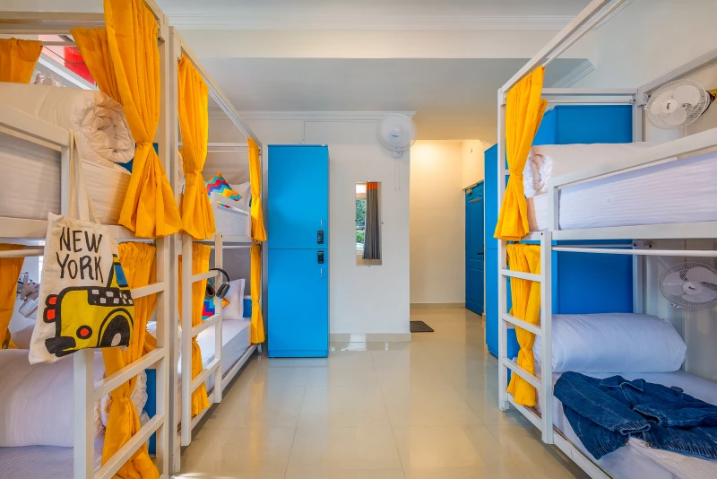 Bed in 6 Bed Mixed Dormitory Room with Balcony and Ensuite Bathroom 6