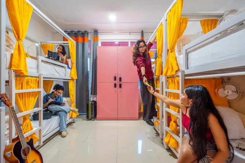 Bed in 8 Bed Mixed Dormitory Room with Balcony and Ensuite Bathroom 6
