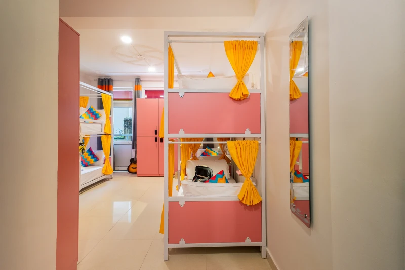 Bed in 8 Bed Mixed Dormitory Room with Balcony and Ensuite Bathroom 8