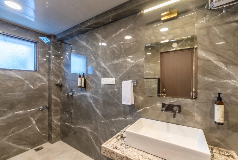 Deluxe Private AC Room with Jacuzzi and Ensuite Bathroom 8