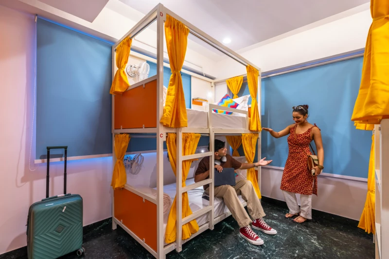 Bed in 4 Bed Mixed AC Dormitory Room with Ensuite Bathroom 5