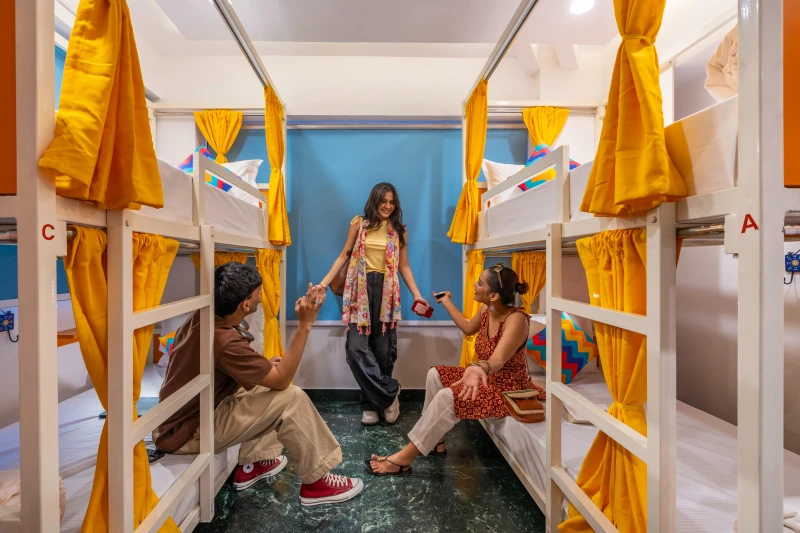 Bed in 4 Bed Mixed AC Dormitory Room with Ensuite Bathroom 8
