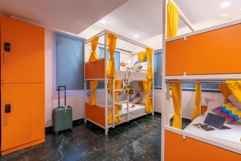 Bed in 4 Bed Female Only AC Dormitory Room with Ensuite Bathroom 1