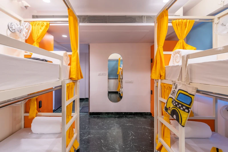 Bed in 4 Bed Female Only AC Dormitory Room with Ensuite Bathroom 5
