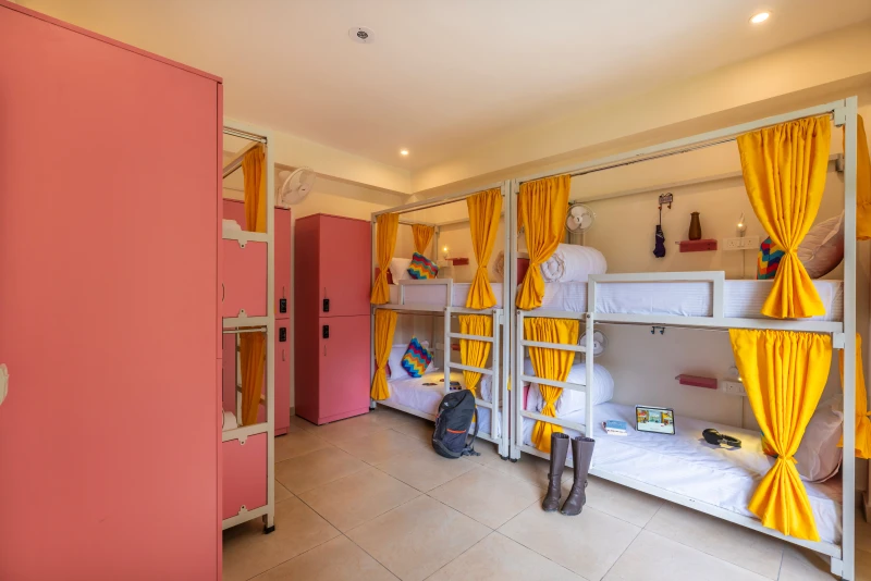 Bed in 6 Bed Female Only Dormitory Room with Balcony & Mountain View and Ensuite Bathroom 4
