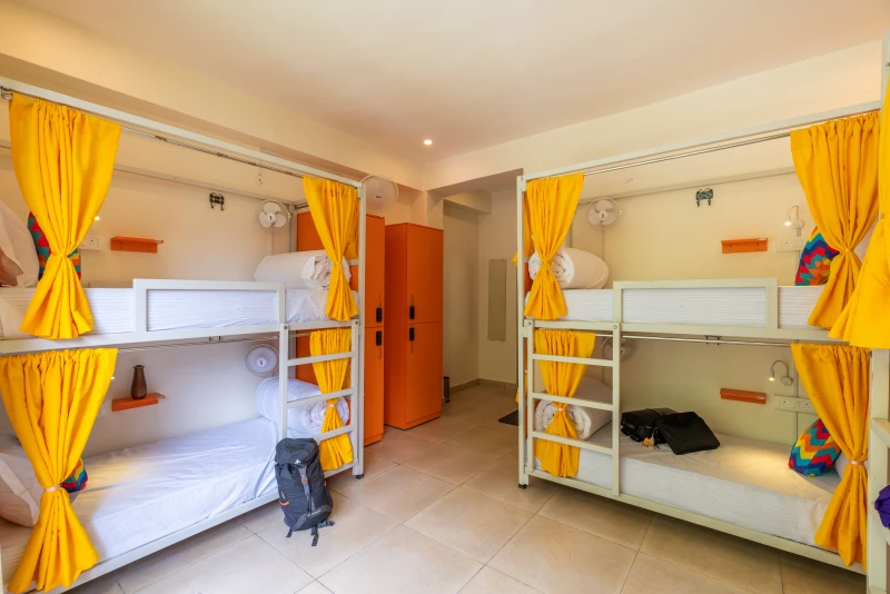 Bed in 6 Bed Mixed Dormitory Room with Balcony & River View and Ensuite Bathroom 5