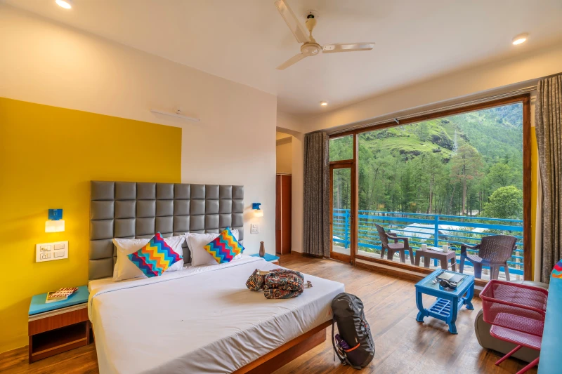 Deluxe Private AC Room with Balcony & Mountain View and Ensuite Bathroom 2