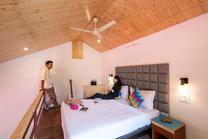 Deluxe Private Quadruple Room with Balcony & Mountain View and Ensuite Bathroom 6