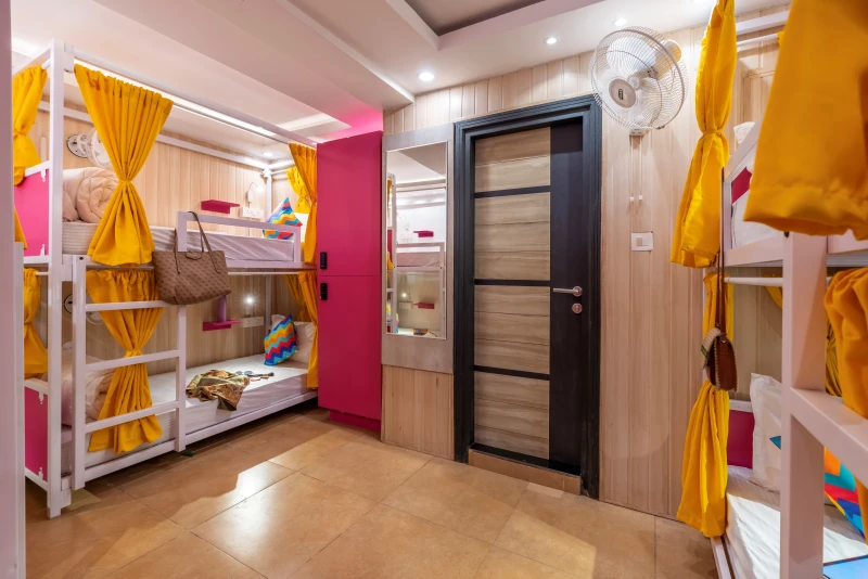 Bed in 6 Bed Female Dormitory Room with Ensuite Bathroom 6