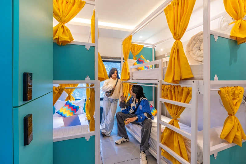 Bed in 4 Bed Mixed Dormitory Room with Ensuite Bathroom 1