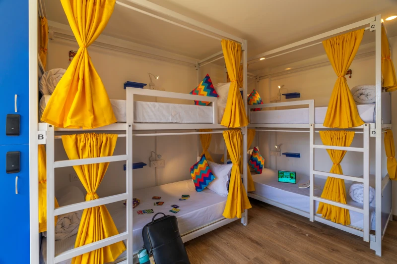 Bed in a 4 Bed Mixed AC Dormitory with Ensuite Bathroom 2