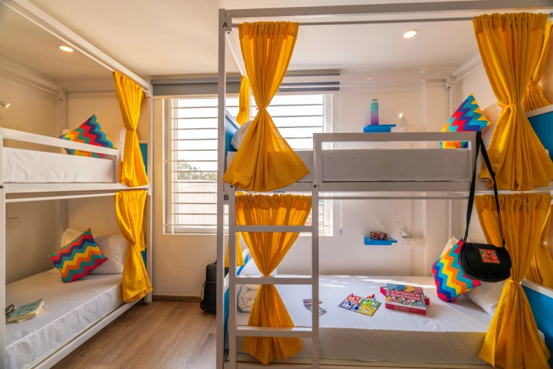 Bed in a 4 Bed Mixed AC Dormitory with Ensuite Bathroom 3