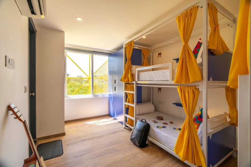 Bed in a 4 Bed Mixed AC Dormitory with Ensuite Bathroom 6