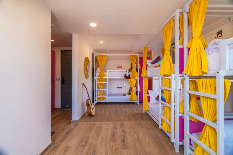 Bed in a 6 Bed Mixed AC Dormitory with Ensuite Bathroom 6