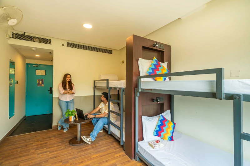 Bed in 4 Bed Mixed AC Dormitory Room with Ensuite Bathroom 5