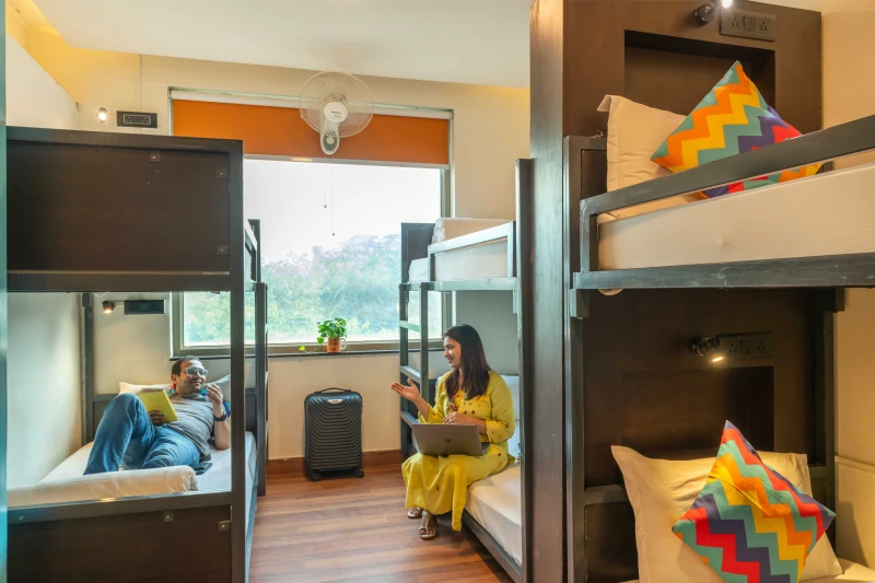 Bed in 6 Bed Mixed AC Dormitory Room with Ensuite Bathroom 1