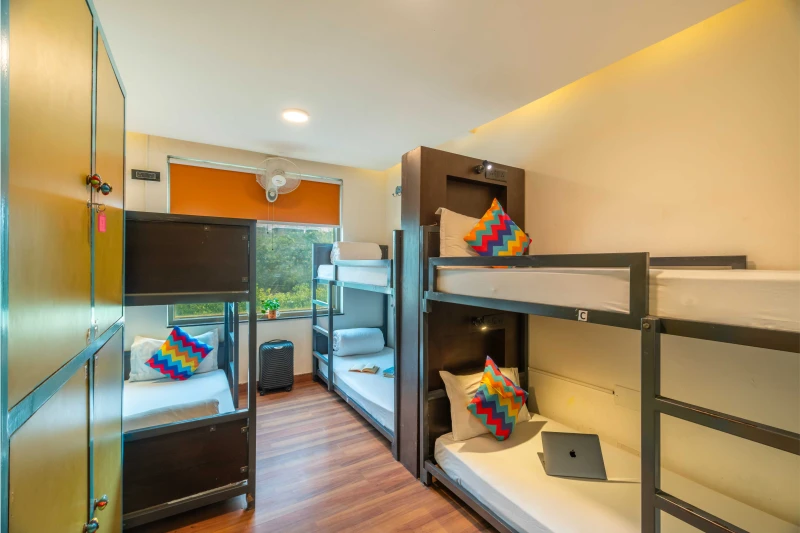 Bed in 6 Bed Mixed AC Dormitory Room with Ensuite Bathroom 7