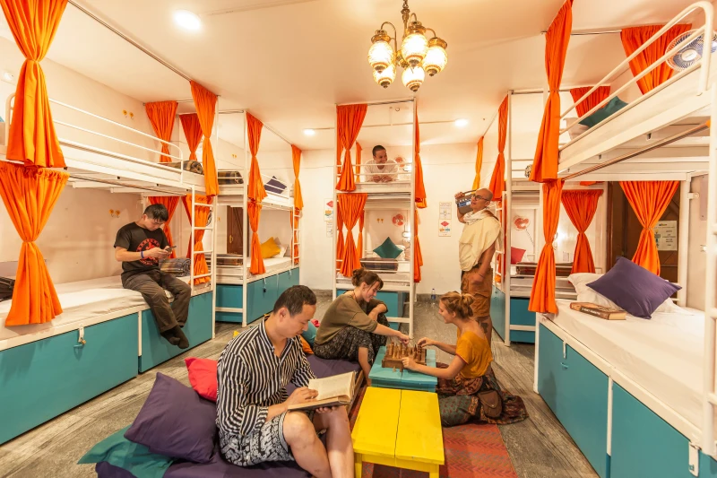 Bed in 14 Bed Mixed AC Dormitory Room with Shared Bathroom 3