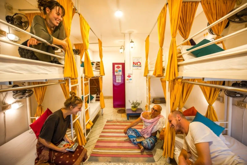 Bed in 8 Bed Mixed AC Dormitory Room with Ensuite Bathroom 1